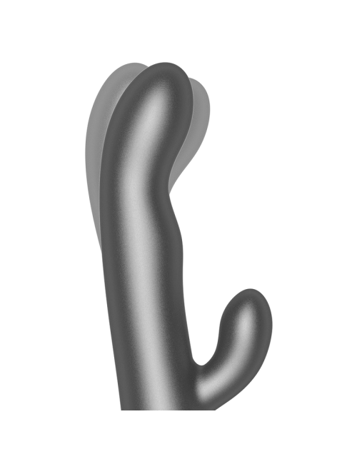 ONINDER OSLO Vibromasseur lapin noir avec vibration, rotation et application gratuite