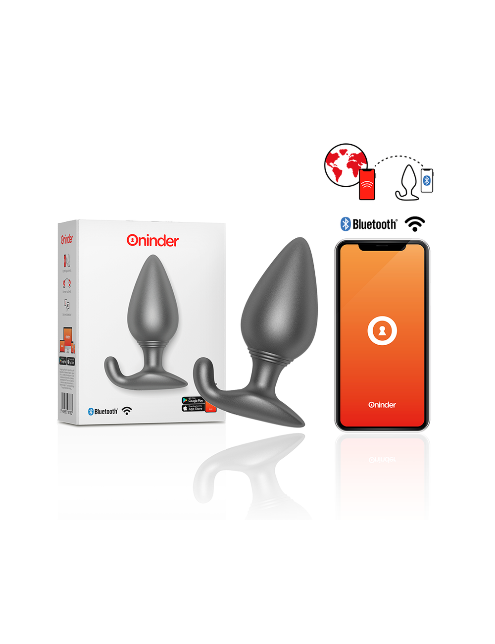 ONINDER - PLUG ANAL VIBRANT RIO NOIR - APPLICATION GRATUITE
