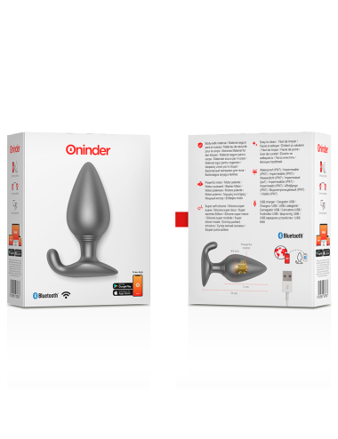 ONINDER Plug Anal Vibrant Rio Noir | Application Gratuite