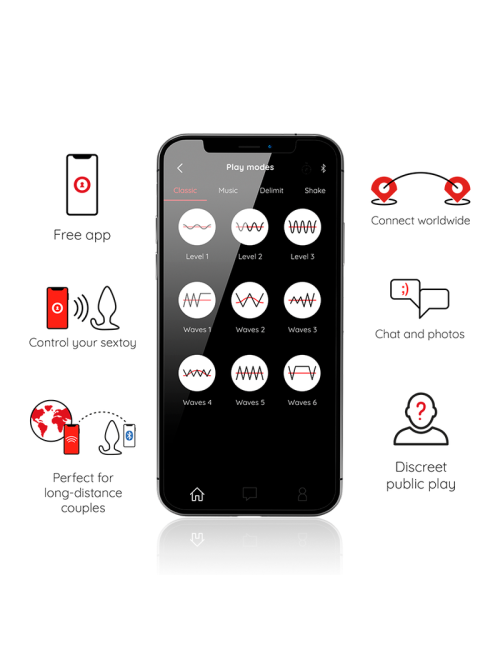 ONINDER - PLUG ANAL VIBRANT RIO NOIR - APPLICATION GRATUITE