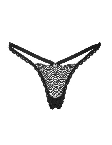 Chemeris String Noir Obsessive en Dentelle Sexy