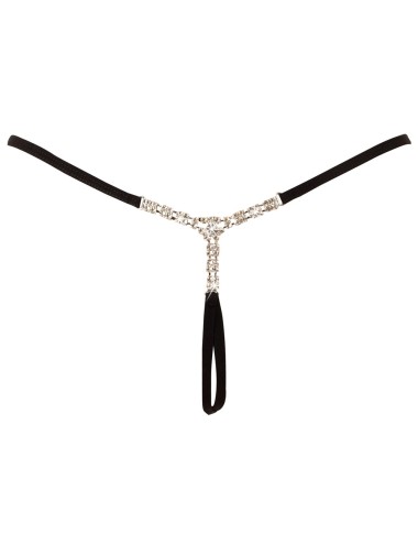 String ouvert noir Cottelli LINGERIE avec strass