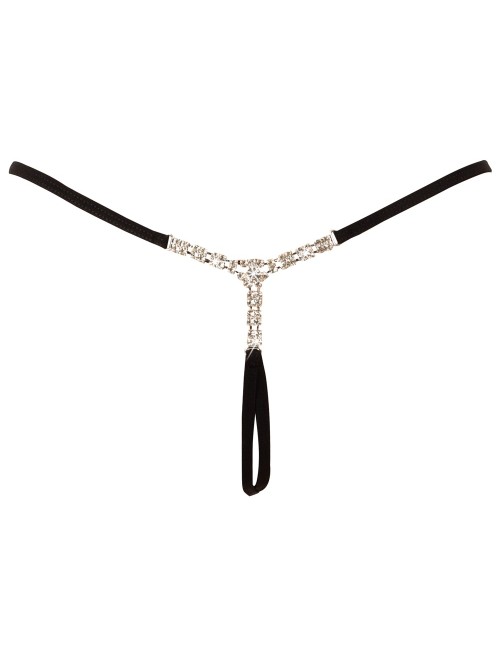 String ouvert noir Cottelli LINGERIE avec strass
