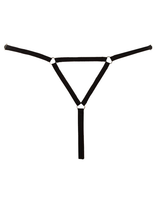String ouvert noir Cottelli LINGERIE avec strass
