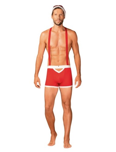 Costume Mr Claus rouge Obsessive – Séduction Festive