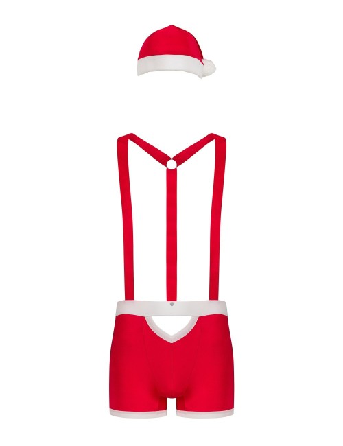 Costume Mr Claus rouge Obsessive – Séduction Festive