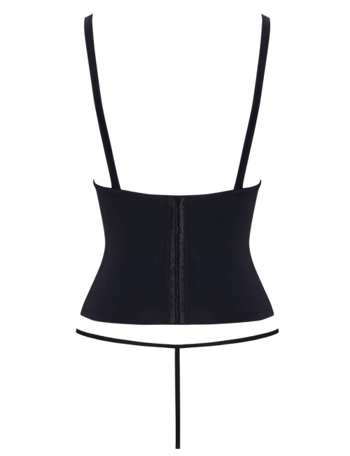 Ensemble corset seins nus noir - Cottelli PARTY