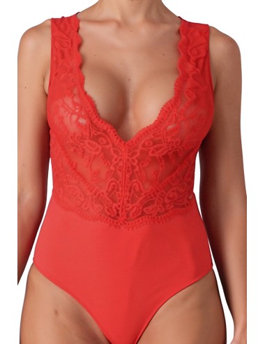 Body rouge Evalie - Passion