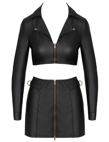 Ensemble top et jupe courte noir - Cottelli PARTY