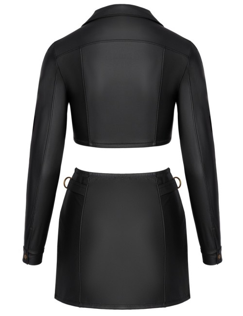 Ensemble top et jupe courte noir - Cottelli PARTY