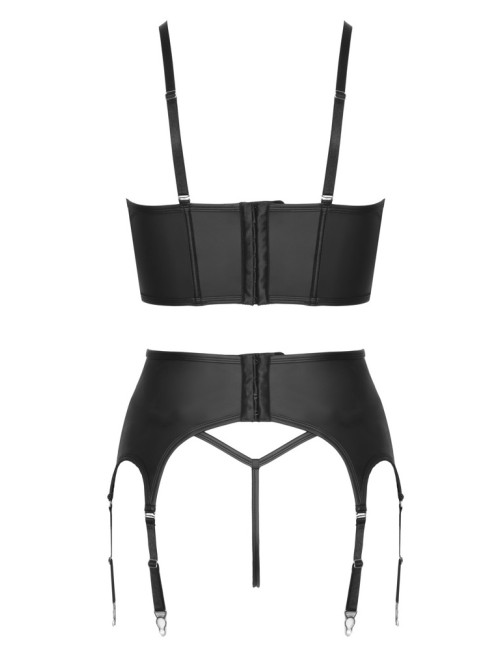 Ensemble lingerie 3 pièces avec porte-jarretelles - Cottelli PARTY