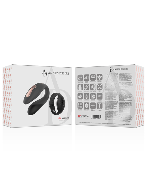 ANNES DESIRE - DUAL PLEASURE TECNOLOG A WATCHME NOIR