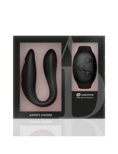 ANNES DESIRE - DUAL PLEASURE TECHNOLOGIE SANS FIL WATCHME NOIR