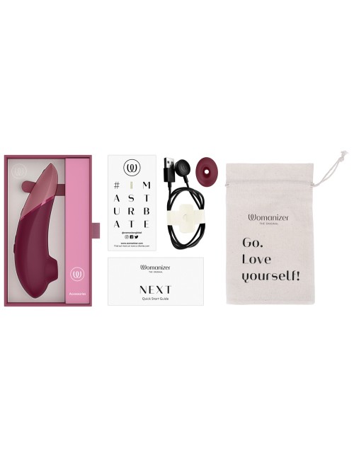 NEXT Sensual Collection- Womanizer - Rouge – Stimulateur Air Pulsé Luxe