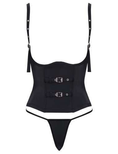 Ensemble corset seins nus noir - Cottelli PARTY