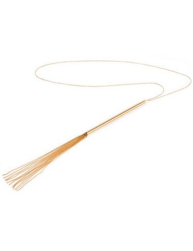 BIJOUX - MAGNIFIQUE COLLIER CHAÎNE / FOUET MÉTAL