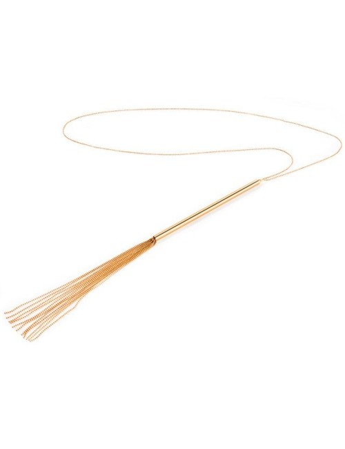 BIJOUX - MAGNIFIQUE COLLIER CHAÎNE / FOUET MÉTAL