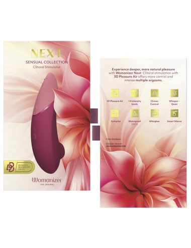 NEXT Sensual Collection- Womanizer - Rouge – Stimulateur Air Pulsé Luxe