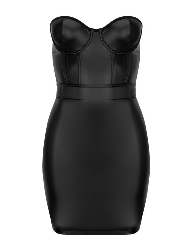 Robe Wetlook Sans Bretelles Mini - Séduisante et Élégante