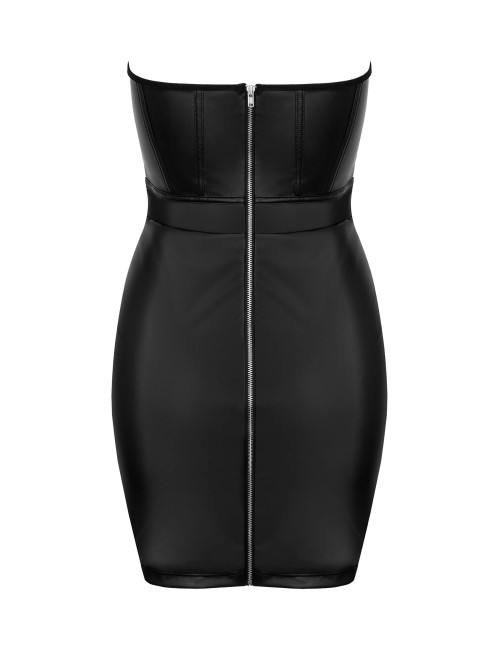 Robe Wetlook Sans Bretelles Mini - Séduisante et Élégante