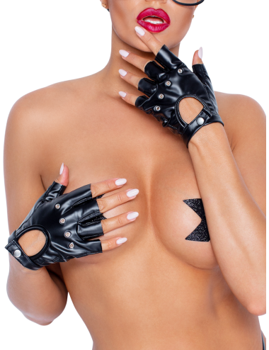 Gants mitaines en wetlook F264