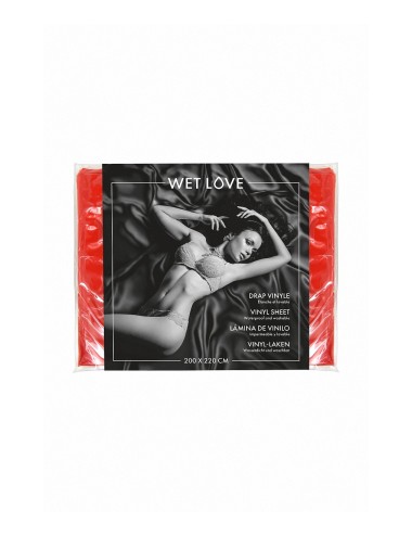 Drap Vinyle noir 220 x 200 cm - Fetish Tentation