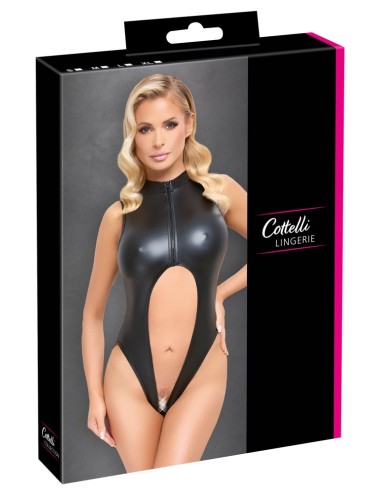 Body Ouvert Effet Cuir Cottelli – Lingerie Bondage Sexy & Élégante