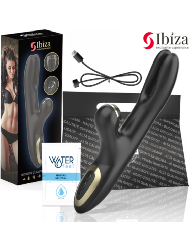 IBIZA - VIBRATEUR DOUBLE SERRAGE NOIR