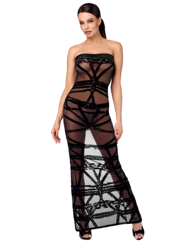 Robe bustier Bondesque F358 - Noir Handmade