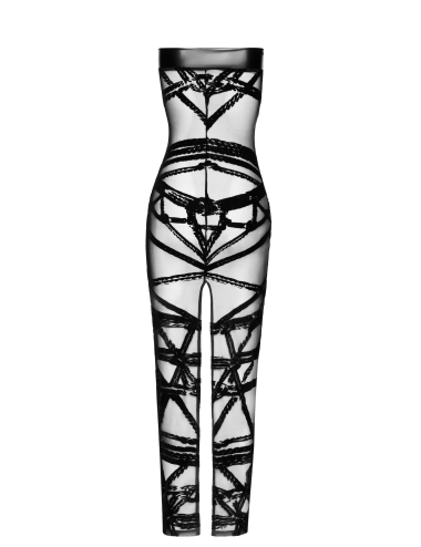 Robe bustier Bondesque F358 - Noir Handmade
