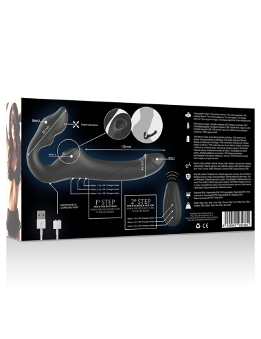 IBIZA - VIBRATEUR SANS SANGLE TÉLÉCOMMANDE 3 MOTEURS 1000 COMBINAISONS.