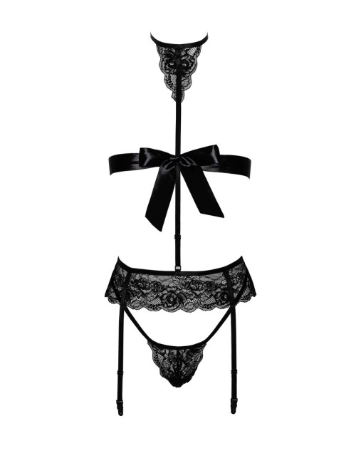 Ensemble Bondage Black Set 4 pièces Kiss 244 - Kissable