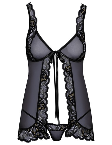 Babydoll Dentelle Effet Transparence & String Sensuel