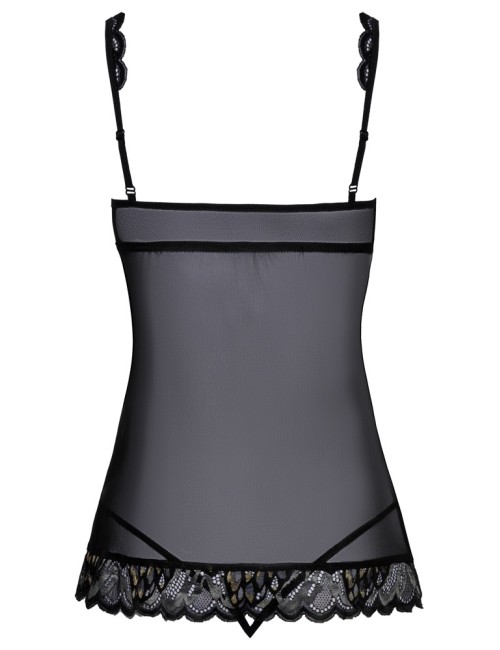 Babydoll Dentelle Effet Transparence & String Sensuel