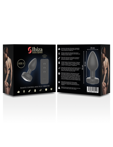 IBIZA - PRISE ANAL TÉLÉCOMMANDE TAILLE S