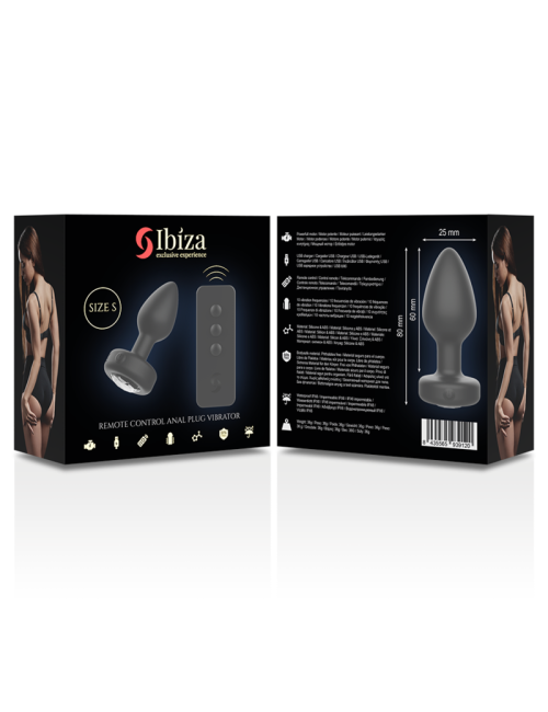 IBIZA - PRISE ANAL TÉLÉCOMMANDE TAILLE S