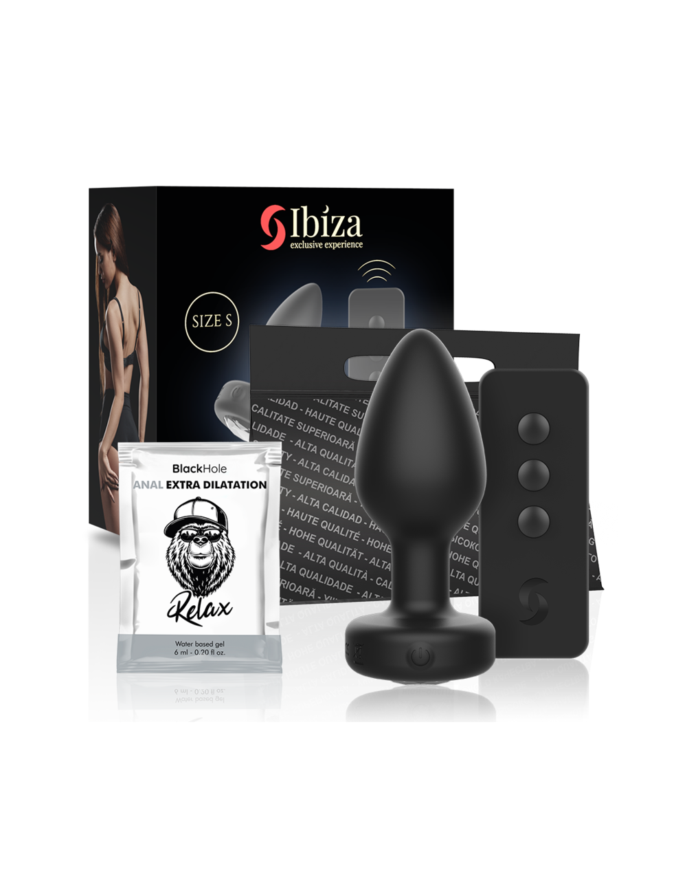 IBIZA - PRISE ANAL TÉLÉCOMMANDE TAILLE S