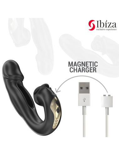 IBIZA - ROSE VIBRATEUR EFFET FLICKING ET STIMULATEUR DE CLITO