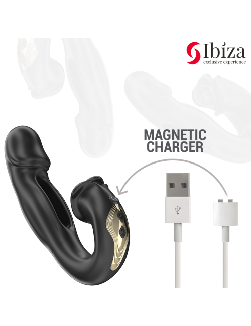 IBIZA - ROSE VIBRATEUR EFFET FLICKING ET STIMULATEUR DE CLITO